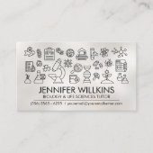 生物学理科指導サービス – 先生 名刺 (正面)