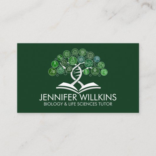 生物学理科指導サービス – 先生 名刺 (正面)