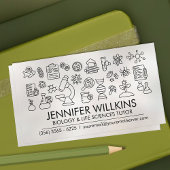 生物学理科指導サービス – 先生 名刺