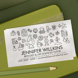 生物学理科指導サービス – 先生 名刺