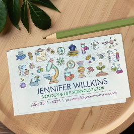 生物学理科指導サービス – 先生 名刺
