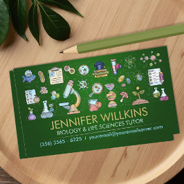 生物学理科指導サービス – 先生 名刺