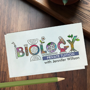 生物学理科指導サービス – 先生 名刺