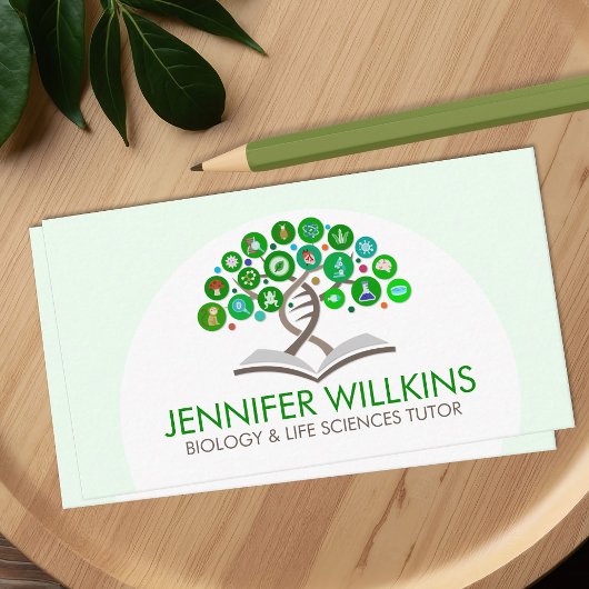 生物学理科指導サービス – 先生 名刺