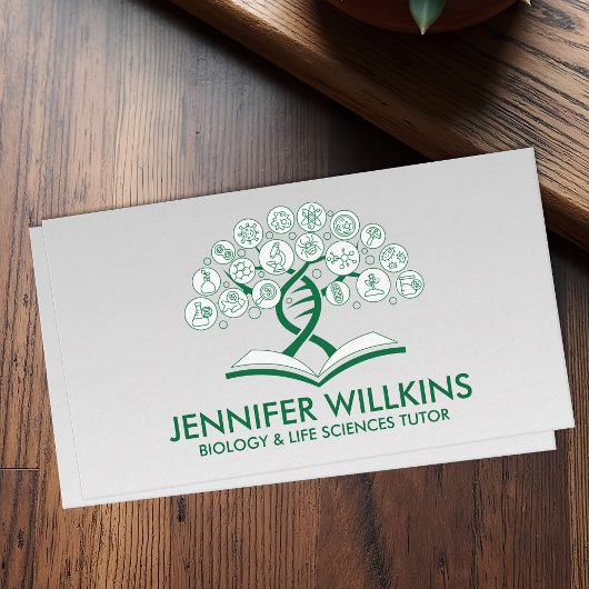 生物学理科指導サービス – 先生 名刺