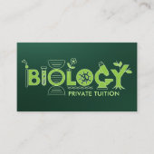 生物学理科指導サービス – 先生 名刺 (正面)