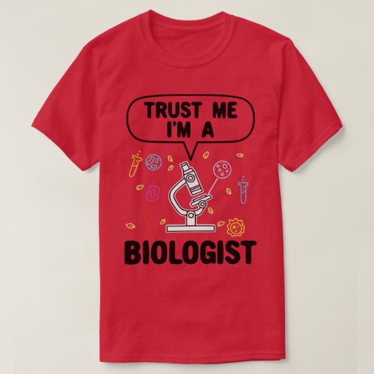 生物学生物学の贈り物 Tシャツ (デザイン正面)
