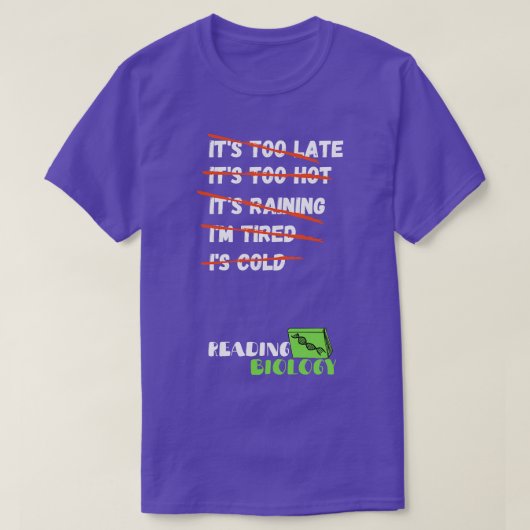 生物学生物学試験 Tシャツ (デザイン正面)