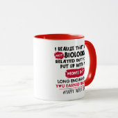 生物学的に関連していないが、あなたが置かれる – ギフト マグカップ (正面右)