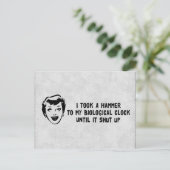 生物学的クロックなんて死んでしまえ ポストカード (スタンド正面)