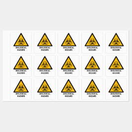 生物学的ハザード警告ズ、生物学的災害［有害物質］記号 ラベル