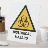 生物学的ハザード警告ズ、生物学的災害［有害物質］記号 台座サイン (インサイチュ)