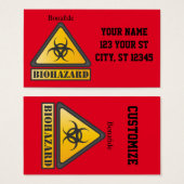 生物学的災害［有害物質］おもしろい警告標識Thunder_Cove (正面&裏面)