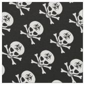 生物学的災害［有害物質］のどくろ印 ファブリック (クローズアップ)