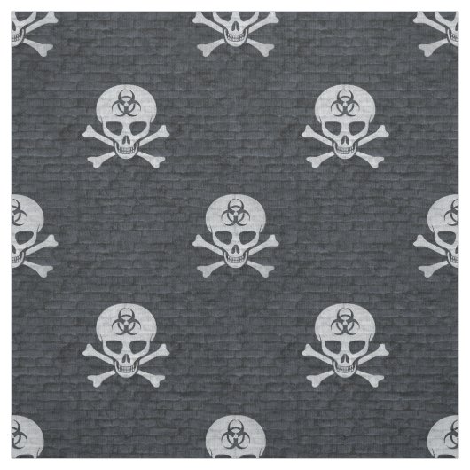 生物学的災害［有害物質］のスカル ファブリック (見本)