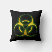 生物学的災害［有害物質］のゾンビの警告 クッション (裏面)