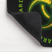 生物学的災害［有害物質］のゾンビの警告 マウスパッド (コーナー)