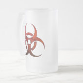 生物学的災害［有害物質］のマグ フロストグラスビールジョッキ (正面左)