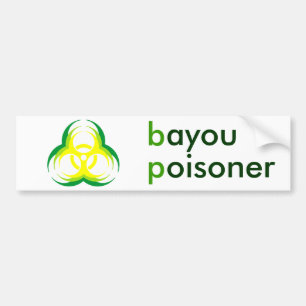 生物学的災害［有害物質］の花のバイユーのpoisoner バンパーステッカー