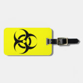 生物学的災害［有害物質］の記号の荷物のラベル ラゲッジタグ (正面横)
