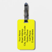 生物学的災害［有害物質］の記号の荷物のラベル ラゲッジタグ (裏面縦)