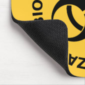 生物学的災害［有害物質］の警告 マウスパッド (コーナー)