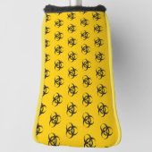 生物学的災害［有害物質］アイコンのパターン ゴルフヘッドカバー (回転90)