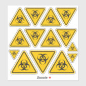 生物学的災害［有害物質］アイコンセット シール (シート)