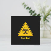 生物学的災害［有害物質］アイコン 招待状 (スタンド正面)