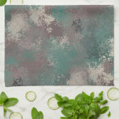 生物学的災害［有害物質］ウッドランド迷彩柄タオル キッチンタオル (折り畳み)