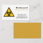 生物学的災害［有害物質］クリーンアップクリーニングサービス 名刺 (正面/裏面)