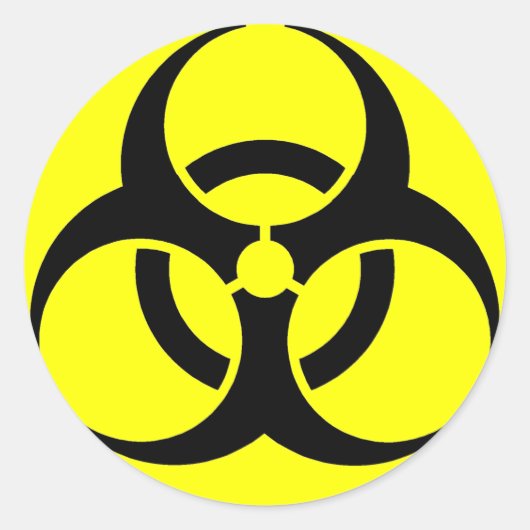 生物学的災害［有害物質］!シール ラウンドシール (正面)