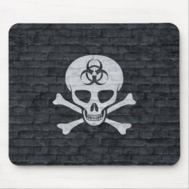 生物学的災害［有害物質］スカル（グレーレンガ付き） マウスパッド