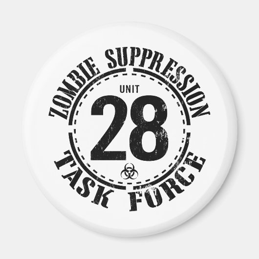 生物学的災害［有害物質］ゾンビタスクフォース マグネット (正面)