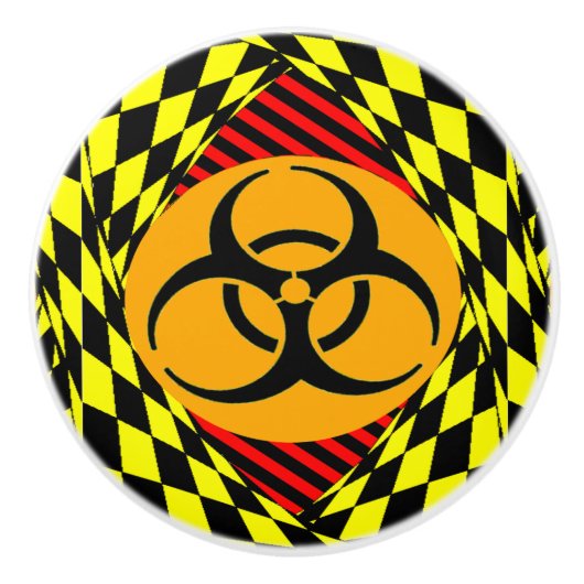 生物学的災害［有害物質］デザインバイケネス・ヨンチッチ セラミックノブ (正面)