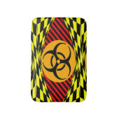 生物学的災害［有害物質］デザインバイケネス・ヨンチッチ バスマット (正面縦)