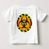 生物学的災害［有害物質］デザインバイケネス・ヨンチッチ ベビーTシャツ (裏面)
