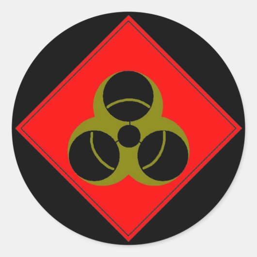 生物学的災害［有害物質］ ラウンドシール (正面)