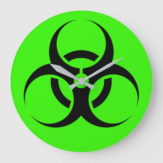 生物学的災害［有害物質］ ラージ壁時計 (正面)