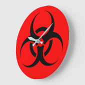 生物学的災害［有害物質］ ラージ壁時計 (傾斜)