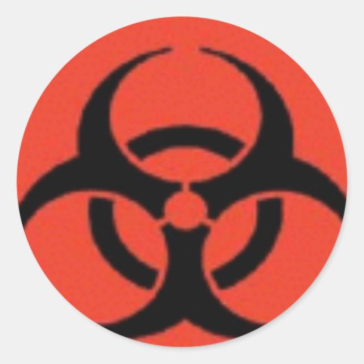 生物学的災害［有害物質］ロゴシール ラウンドシール (正面)