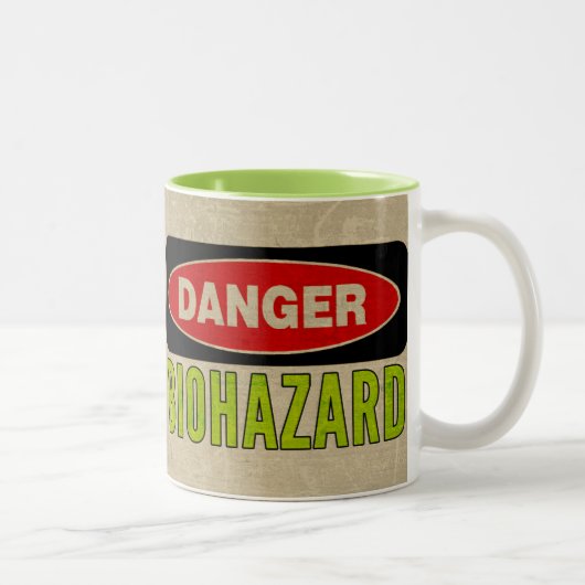 生物学的災害［有害物質］ |危険標識マグカップ ツートーンマグカップ (右)
