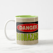 生物学的災害［有害物質］ |危険標識マグカップ ツートーンマグカップ (左)