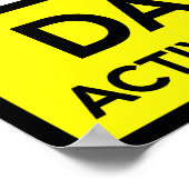 生物学的災害［有害物質］危険能動ゾンビゾーンポスター ポスター (角)