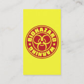 生物学的災害［有害物質］ 名刺 (裏面)