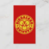 生物学的災害［有害物質］ 名刺 (裏面)