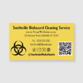 生物学的災害［有害物質］業界 – 磁気名刺 (正面)