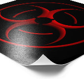 生物学的災害［有害物質］標識プリント フォトプリント            (角)