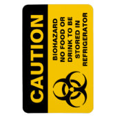 生物学的災害［有害物質］標識 マグネット (縦)