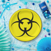 生物学的災害［有害物質］紙プレート。 ペーパープレート (パーティー)